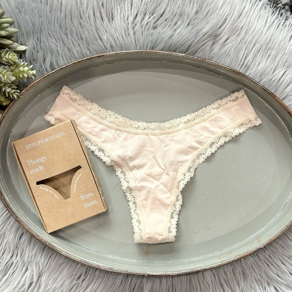 Free People Other - Free People Stripe & Stare‎ Modal Blend Nude Knicker Size Xsmall ($28)